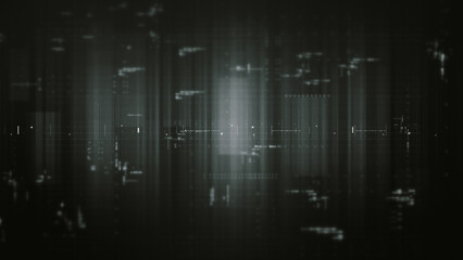 Futuristic metaverse, hi-tech digital data telemetry with encrypted numbers, display dynamic background for computer desktop screen display format