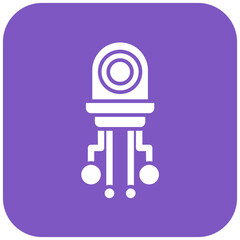 Nano Robot icon vector image. Can be used for Bioengineering.