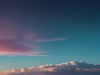Obraz premium Natural scene of blue sky gradient color