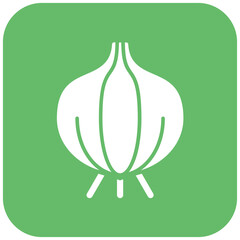 Onion icon vector image. Can be used for Gardening.