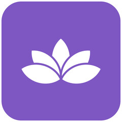 Water Lily icon vector image. Can be used for Gardening.