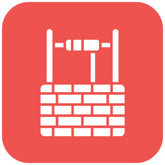 Well icon vector image. Can be used for Gardening.