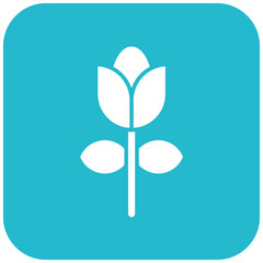 Tulip icon vector image. Can be used for Gardening.