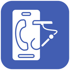 Phishing Call icon vector image. Can be used for Online Money Services.