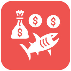 Obraz premium Loan Shark icon vector image. Can be used for Online Money Services.