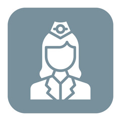 Cabin Crew icon vector image. Can be used for Airline.