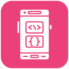 Coding Language icon vector image. Can be used for Mobile App Development.