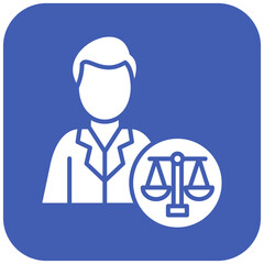 Attorney icon vector image. Can be used for Fintech.