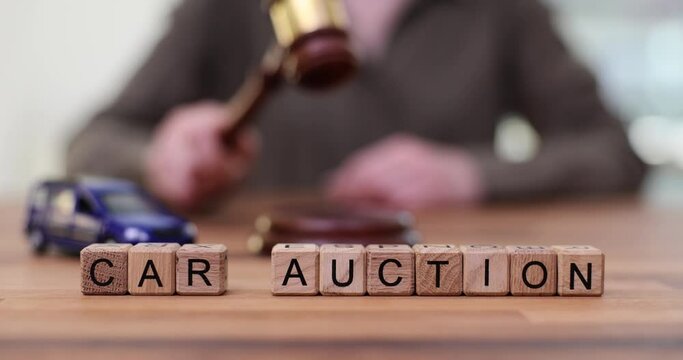 Car auction and car dealer gavel for sale