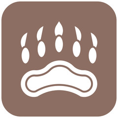 Bear Paw icon vector image. Can be used for Vikings.