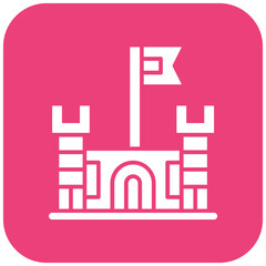 Castle icon vector image. Can be used for Vikings.