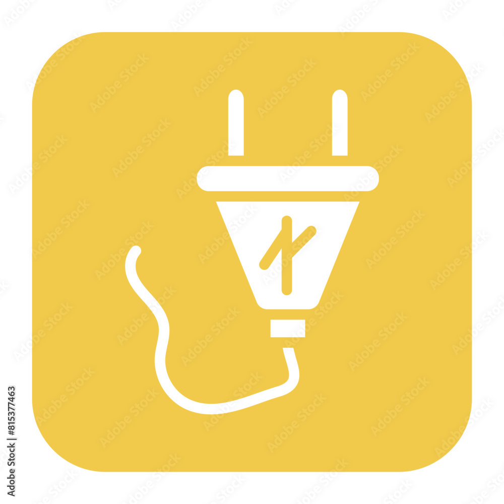 Poster rubber plug icon vector image. can be used for science.