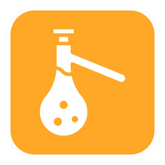 Sidearm Flask icon vector image. Can be used for Science.