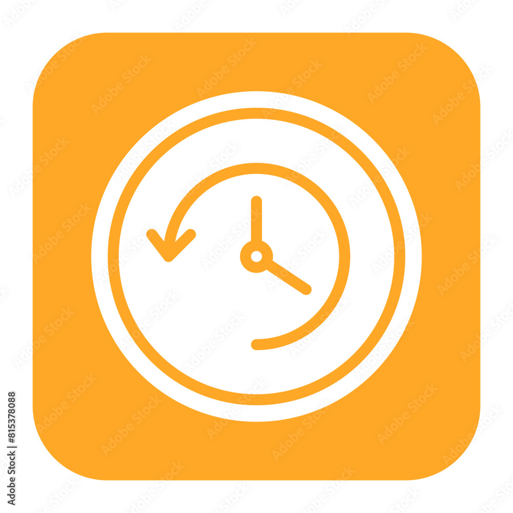 Poster time machine icon vector image. can be used for science fiction.