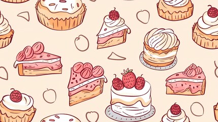 Delectable desserts a sweet symphony in pastel