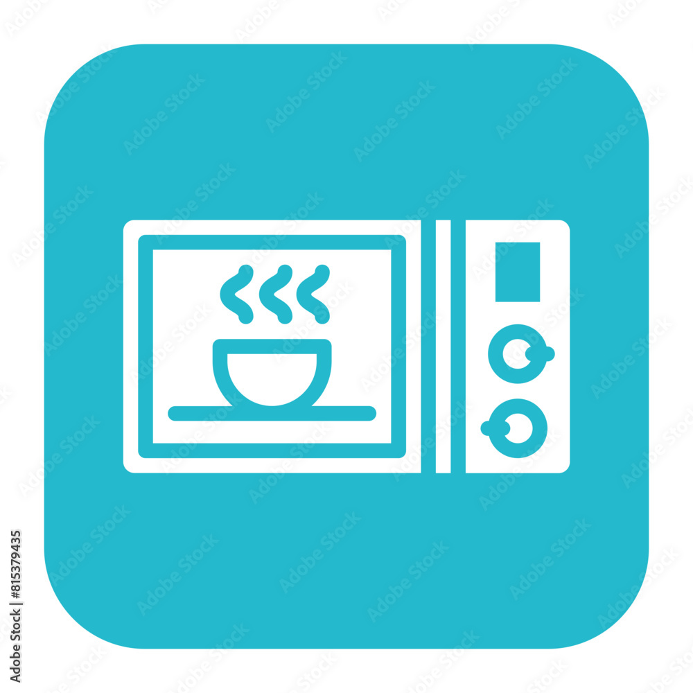 Poster cleaning microwave icon vector image. can be used for cleaning and dusting.