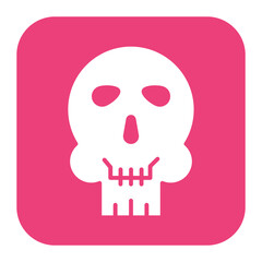 Skull icon vector image. Can be used for Human Anatomy.