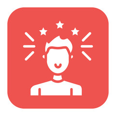 Self Confidence icon vector image. Can be used for Personality Traits.