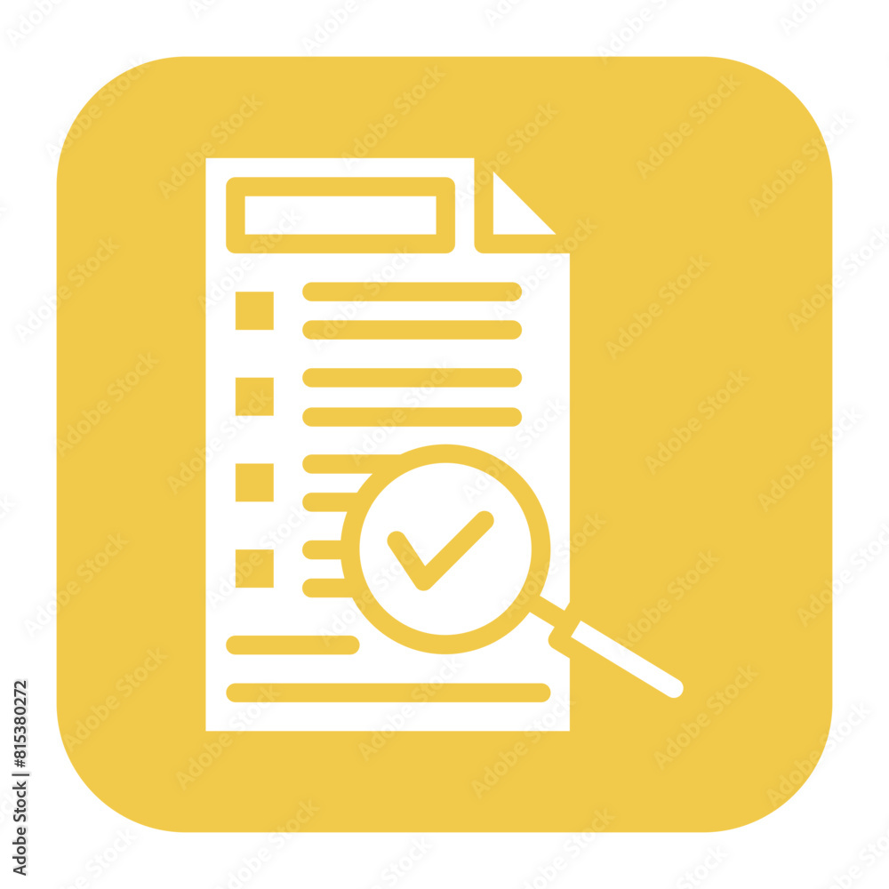 Poster audit icon vector image. can be used for quality assurance.