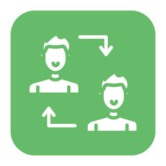 Collaboration icon vector image. Can be used for Personality Traits.