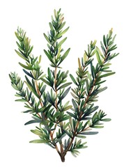 Fototapeta premium rosemary on isotate white back background