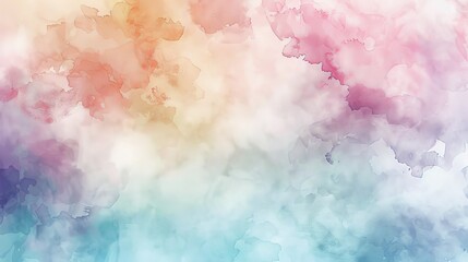 Abstract watercolor background with soft, pastel hues blending seamlessly together