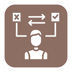 Decisiveness icon vector image. Can be used for Leadership.