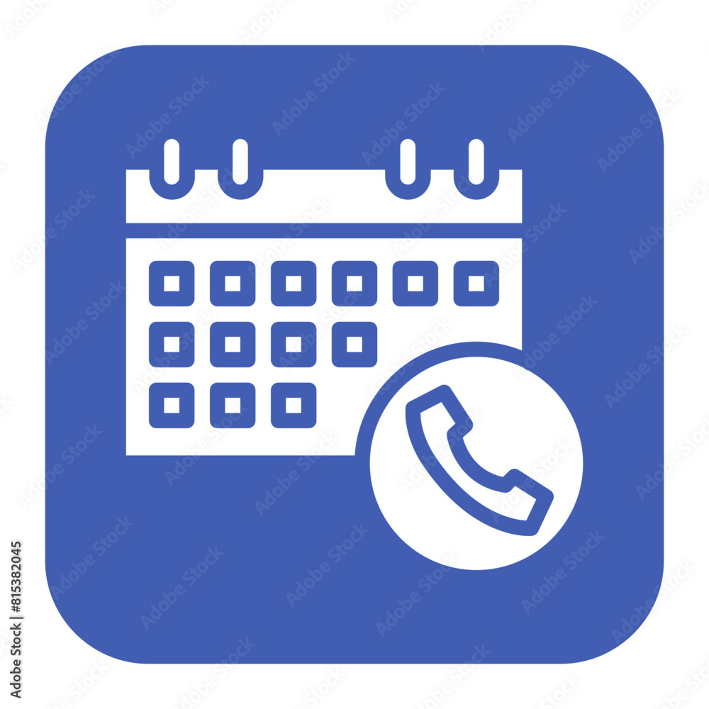 Poster schedule a call icon vector image. can be used for contact us.