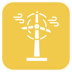 Wind Turbine icon vector image. Can be used for Earth Day.