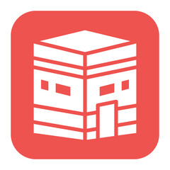 Kaaba icon vector image. Can be used for Hajj Pilgrimage.