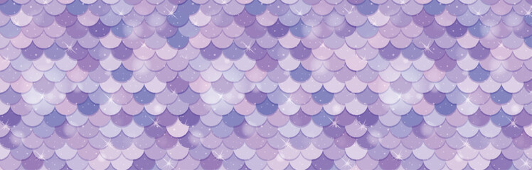 Seamless fish scale pattern in purple hues © GraphicsRF