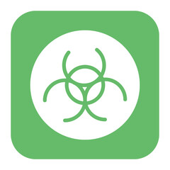 Biohazard Symbol icon vector image. Can be used for Infectious Diseases.