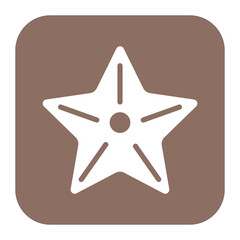 Starfish icon vector image. Can be used for Ocean.