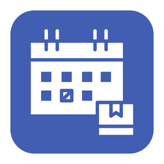 Delivery Date icon vector image. Can be used for Warehouse.