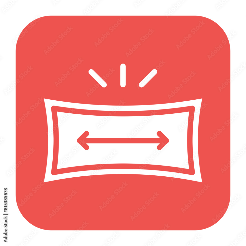 Aufkleber fabric stretch icon vector image. can be used for fabric features.