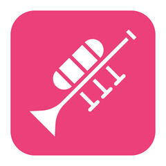 Trumpet icon vector image. Can be used for Instrument.