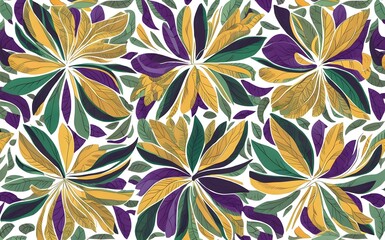 Iris petal pattern. Isolated white background