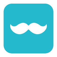 Moustache icon vector image. Can be used for Oktoberfest.