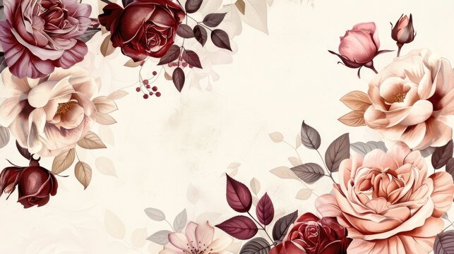 Maroon Flower Border Images – Browse 2,893 Stock Photos, Vectors, and ...