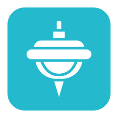Toy Top icon vector image. Can be used for Baby Shower.