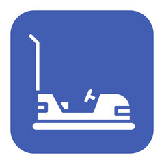 Bumper Cars icon vector image. Can be used for Bowling.