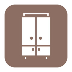 Cabinet icon vector image. Can be used for Bowling.