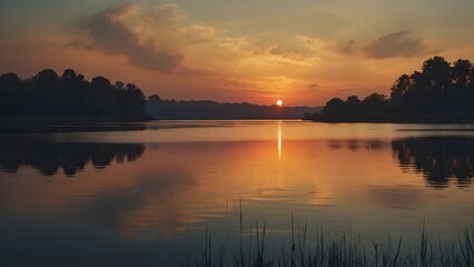 Obraz premium A beatifully faded warm landscape