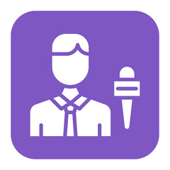 Journalist icon vector image. Can be used for Diversity.