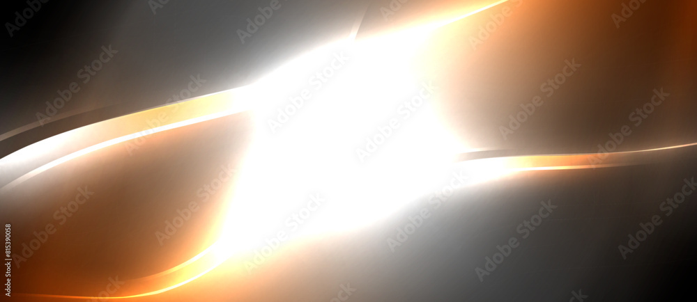 Poster An amber light is illuminating the dark atmosphere, creating a contrast against the black background. The brightness resembles a distant astronomical object in the horizon