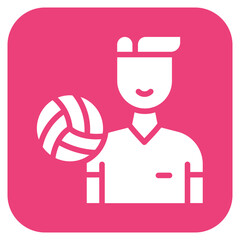 Player icon vector image. Can be used for Volleyball.