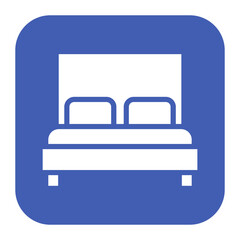 Free Hotel Room icon vector image. Can be used for Casino.