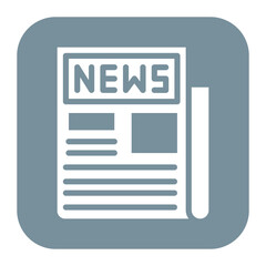 Newspaper icon vector image. Can be used for Trading.