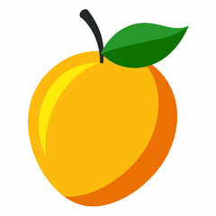 mango fruit vector illustration art silhouette
