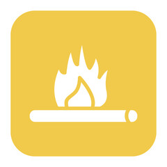 Campfire icon vector image. Can be used for Adventure.